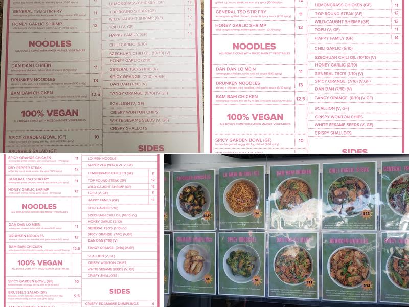 Wokworks South Philadelphia Menu