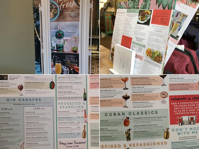 Slug & Lettuce - Bromsgrove Menu