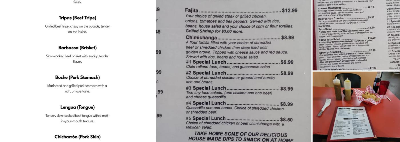 Las Trancas Express Menu