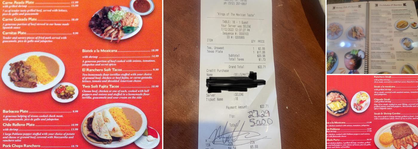 Los Reyes Mexican Grill Menu