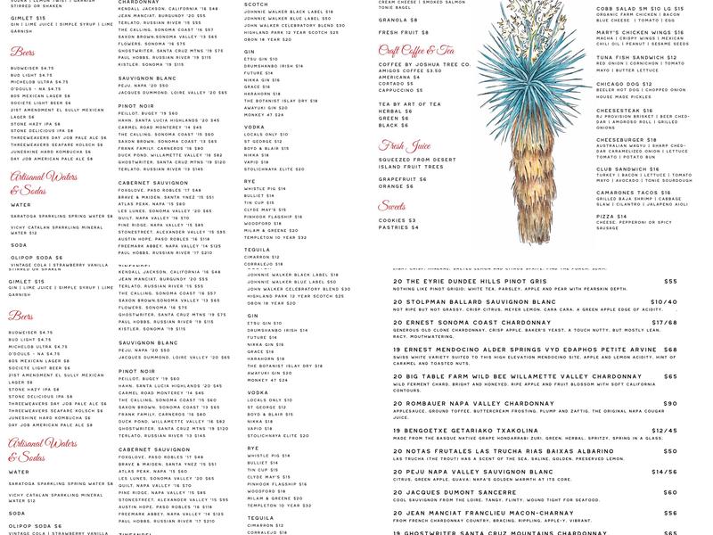 9 1/2 Bar & Kitchen Menu