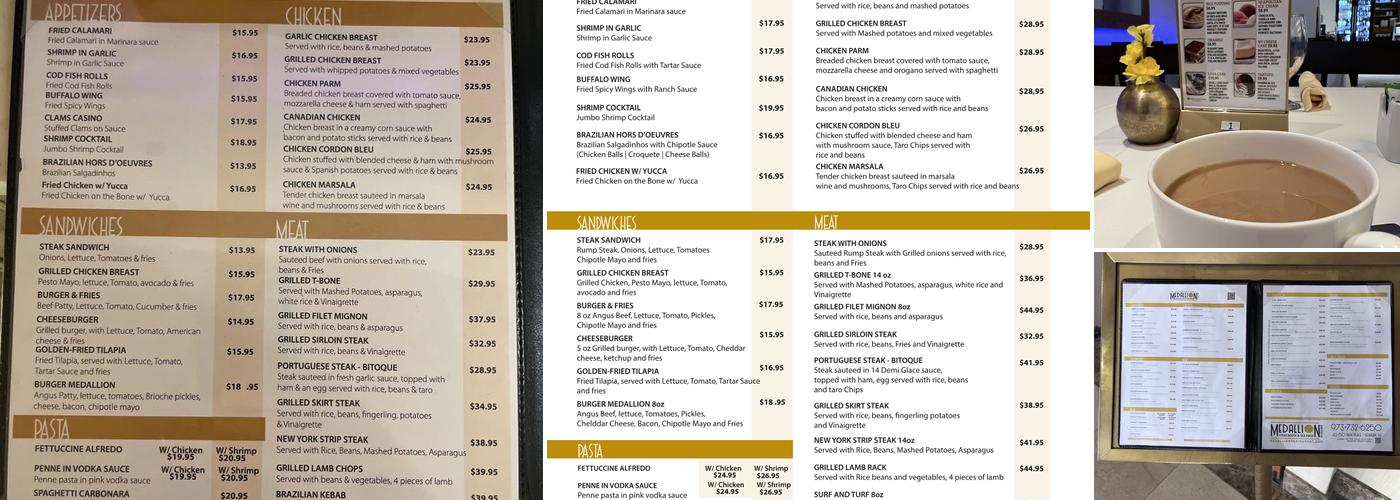 Medallion Steakhouse & Seafood Menu