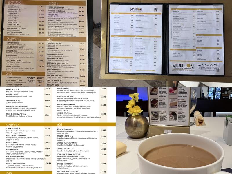 Medallion Steakhouse & Seafood Menu