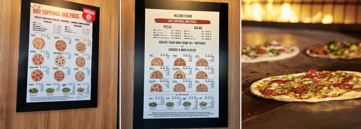 MOD Pizza Menu