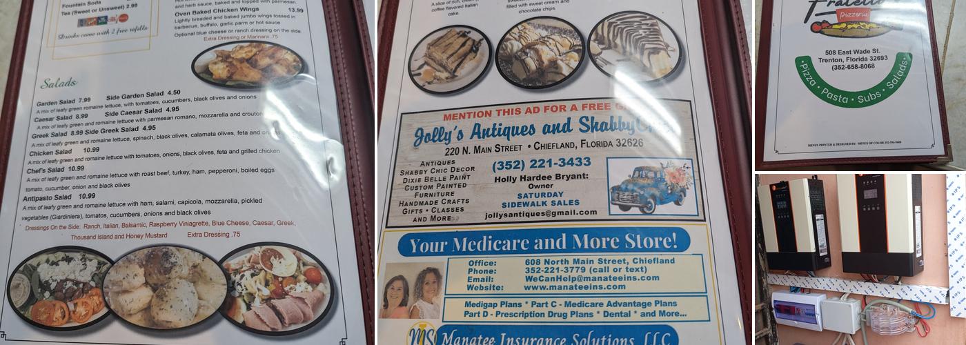 Fratello's Pizza Menu