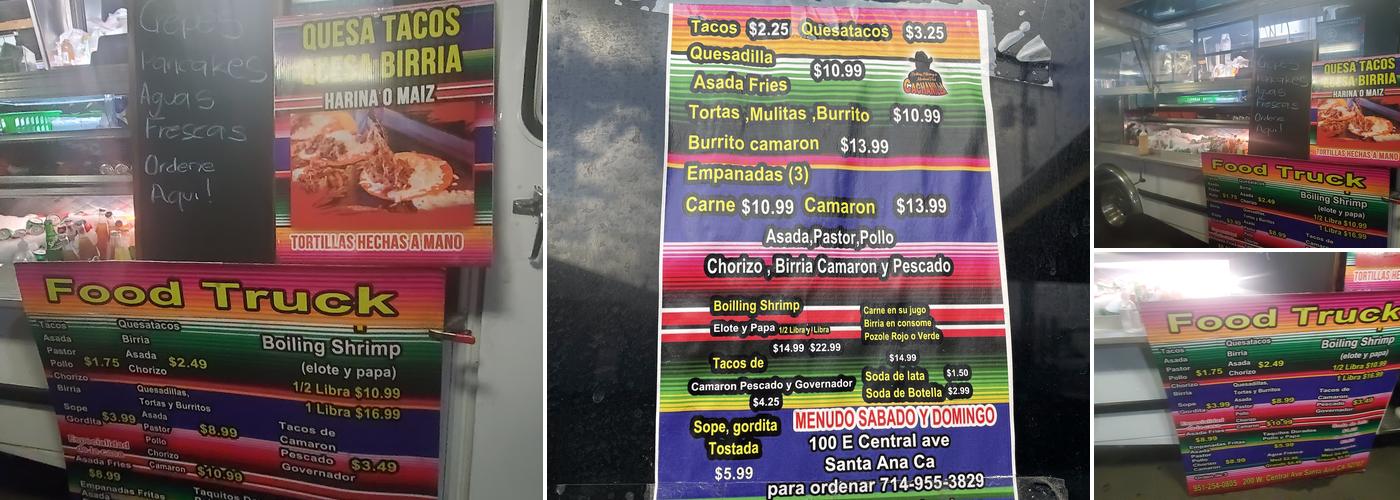 Cachanilla Mexican Food Menu