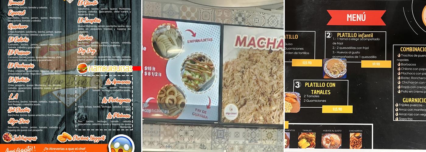 Algo Bien Sinaloense Menu