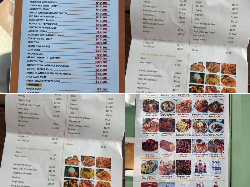 African pot with Temmy Menu