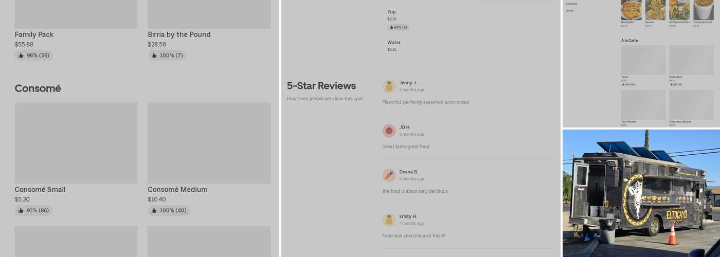 El TOCAYO BIRRERIA Menu