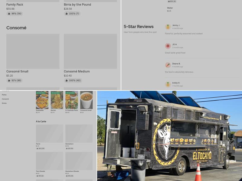 El TOCAYO BIRRERIA Menu