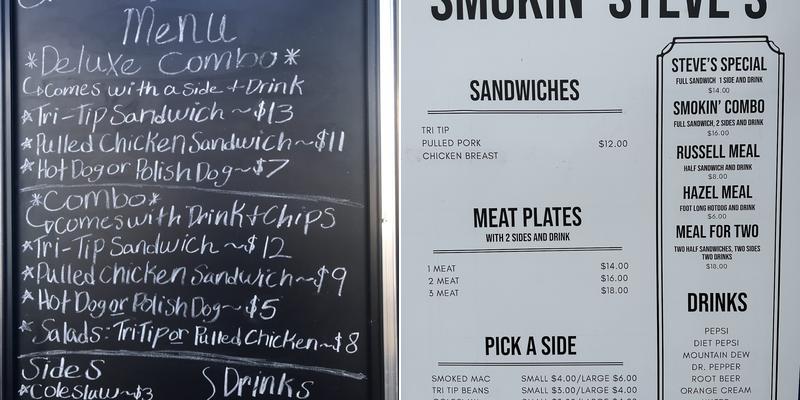 Smokin’ Steve’s Menu