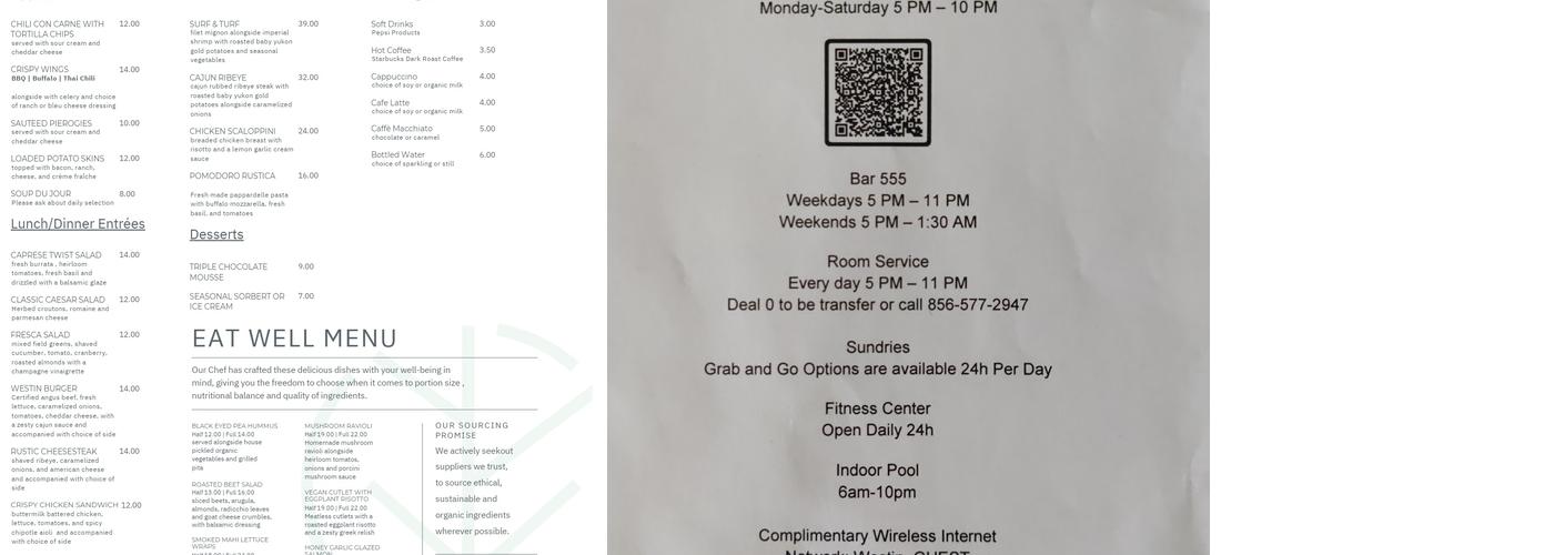 Bellagio Restaurant Menu