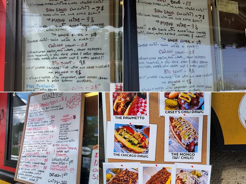 Casey's Big Dawgs Menu