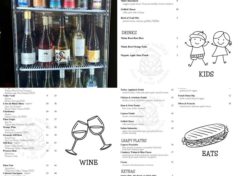 Happy Valley Menu