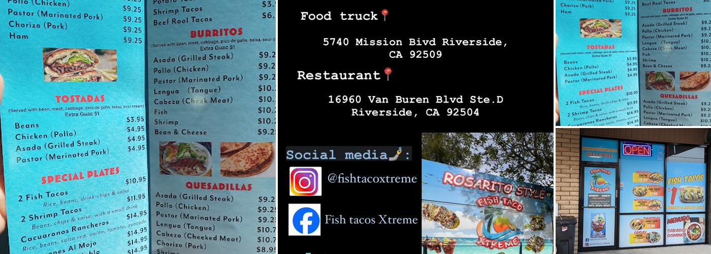 Fish Taco Xtreme Menu