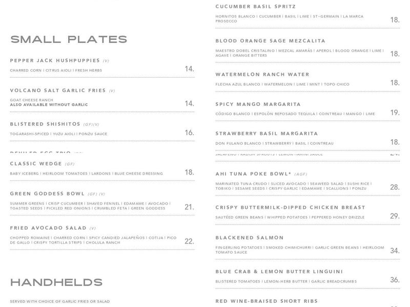 Group Therapy Menu