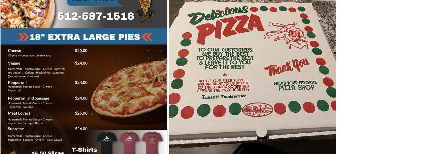 Stony's Pizza - West 6th Menu