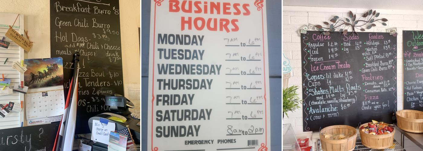 Hitchingpost Grab & Go Inc Menu