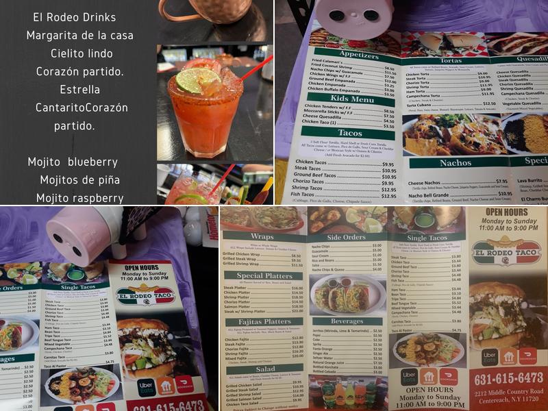 El Rodeo Taco Menu