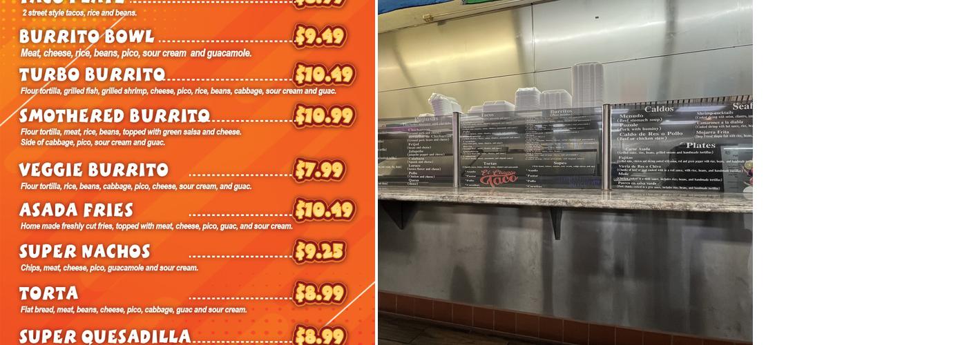 El Chapin Menu