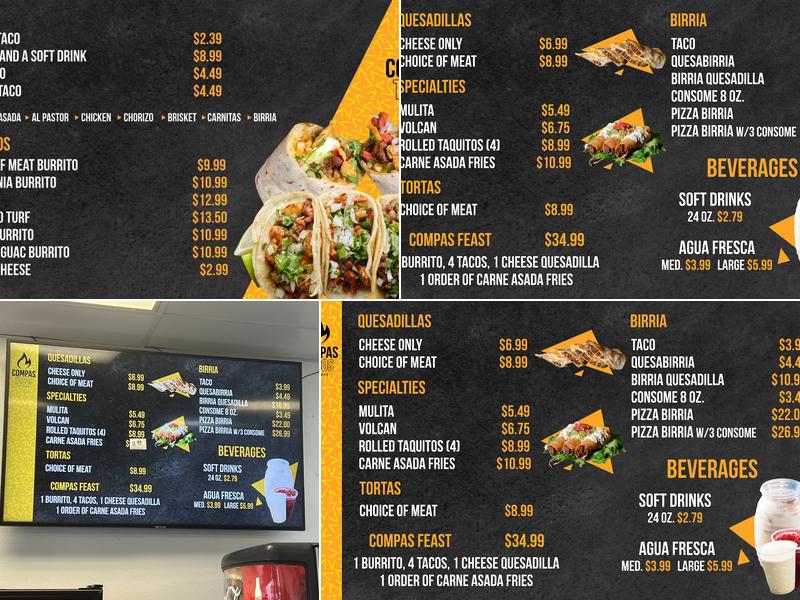 Compas Tacos LLC Menu