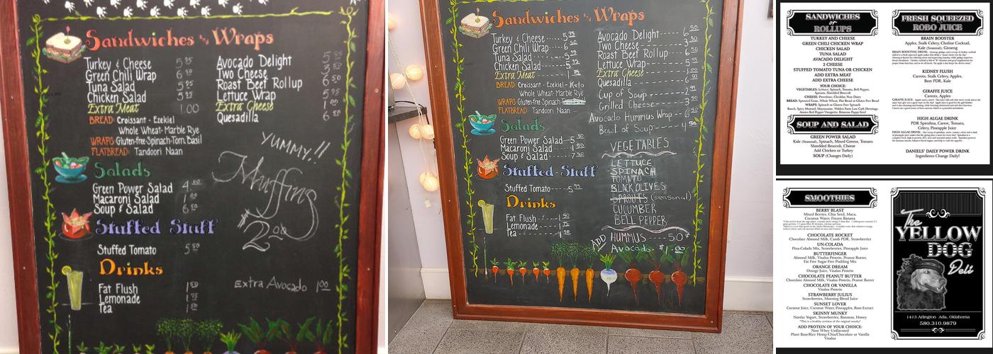 Yellow Dog Deli Menu