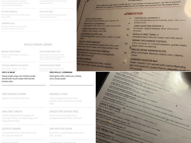 Mole Menu