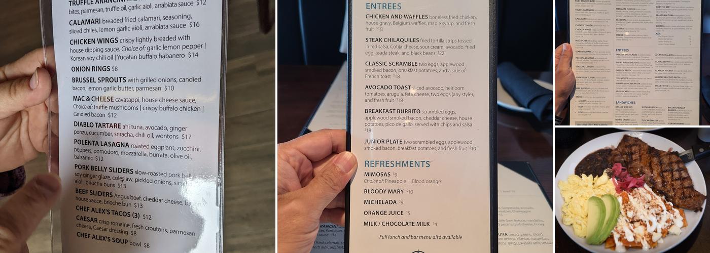 Latitude 34 Menu