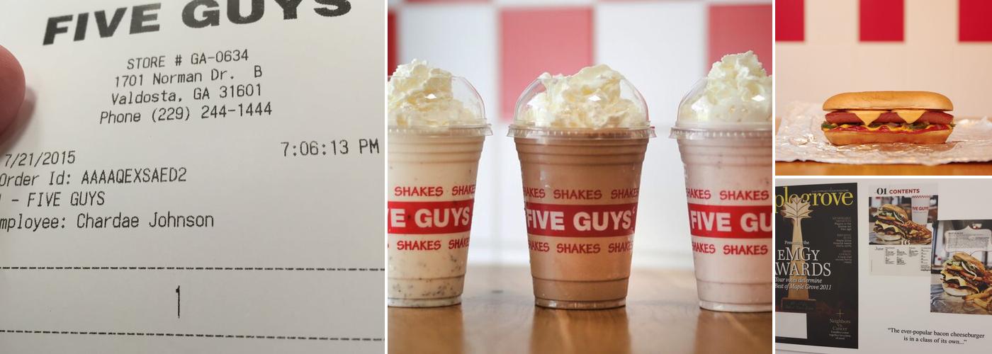 Five Guys Menu