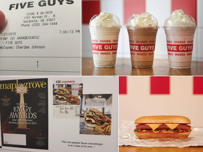 Five Guys Menu