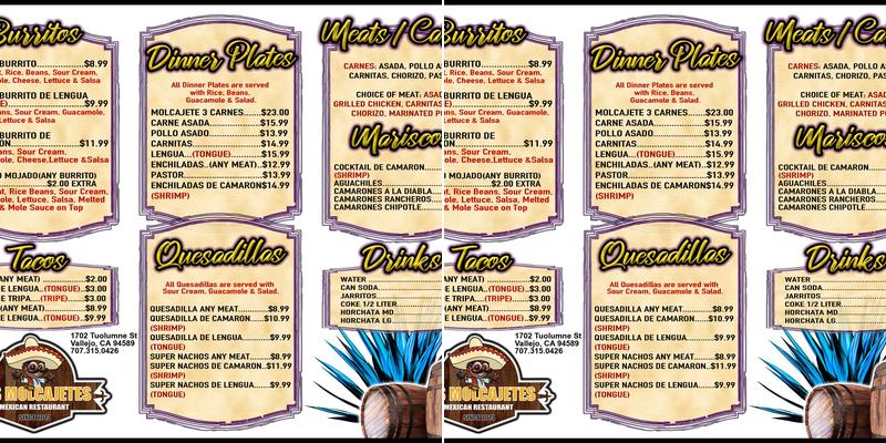 Los Molcajetes Mobil Mexican Food Menu