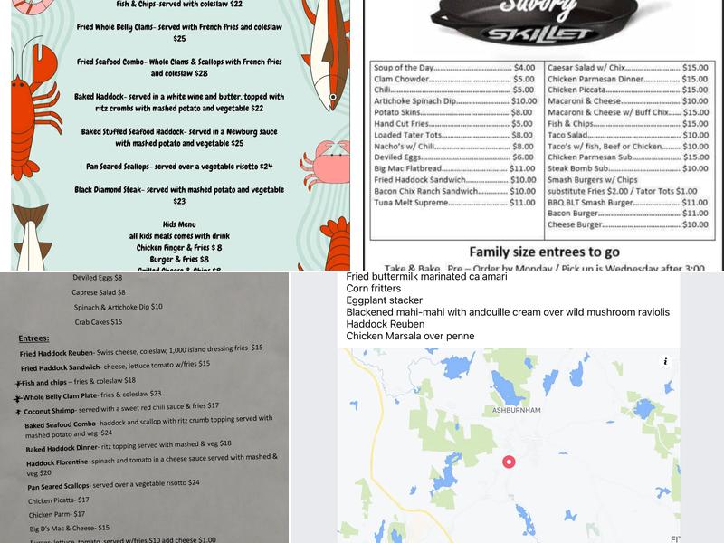 The Savory Skillet Menu