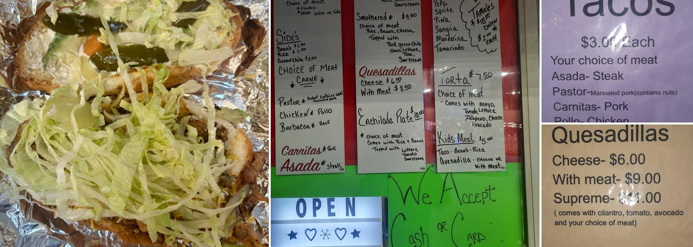 Taco's Y Burrito's El Puebla Menu