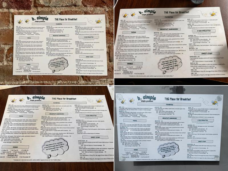 b. simple Menu