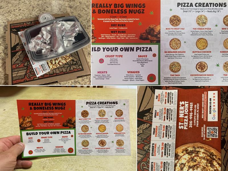 Stoner's Pizza Joint Palm Coast Menu