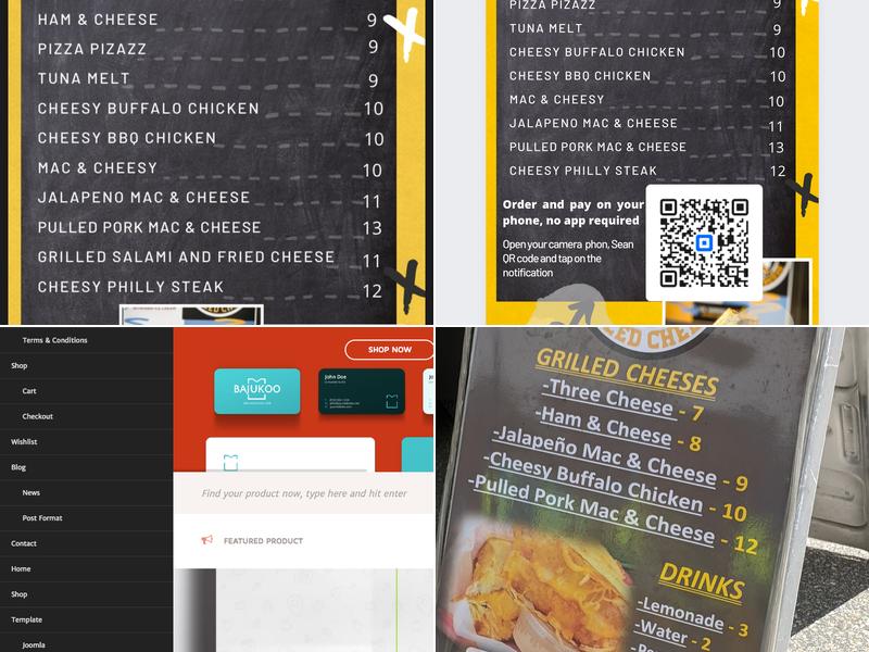 Prime Time Grilled Cheese Menu