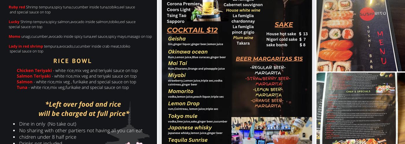 SUSHIRITO Menu