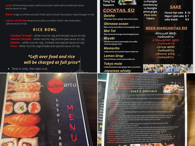 SUSHIRITO Menu