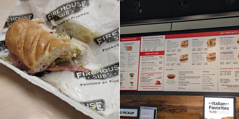 Firehouse Subs Gainesville UF Menu