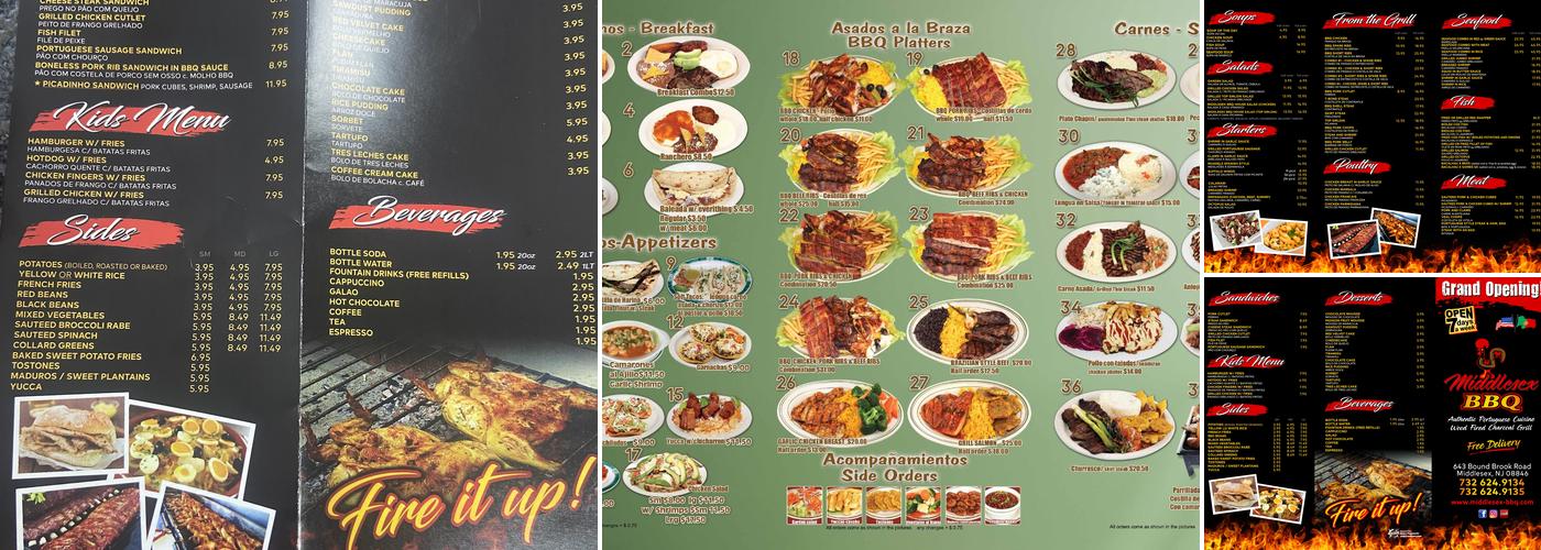 Los Antojitos BBQ Middlesex Menu