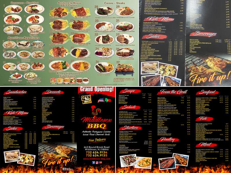 Los Antojitos BBQ Middlesex Menu