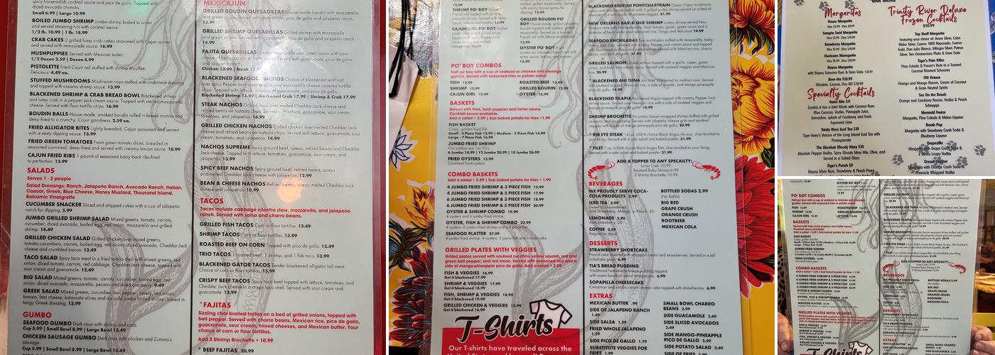 Tia Juanita's Riverside Fish Camp Menu