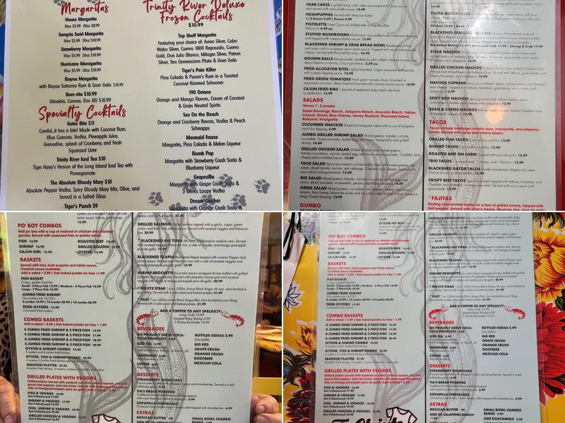 Tia Juanita's Riverside Fish Camp Menu