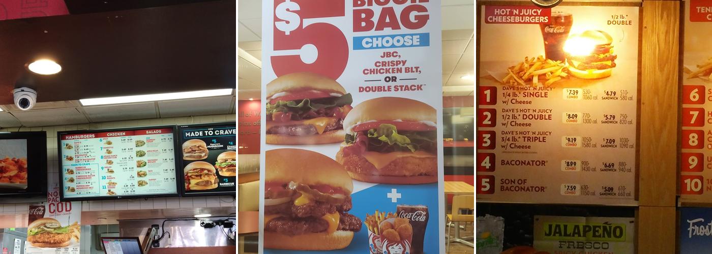 Wendy's Menu