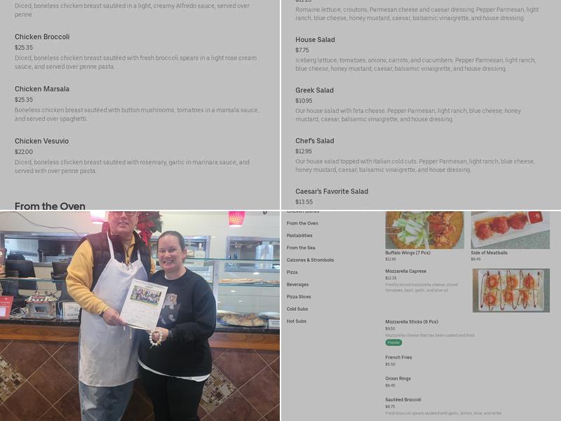 Luca Pizza Cafe Menu