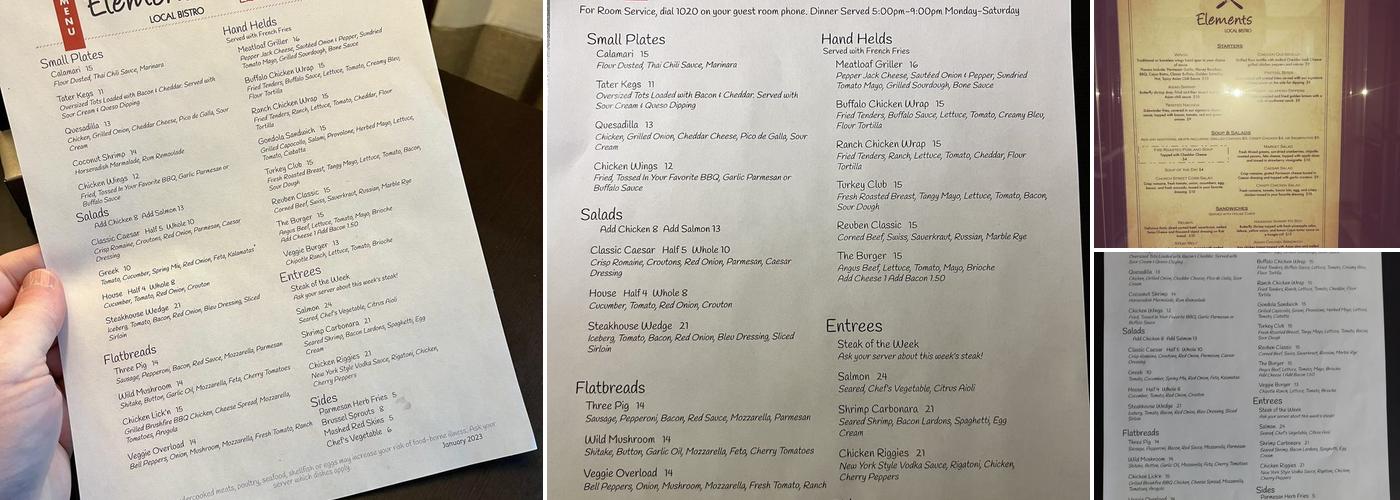 Elements Menu