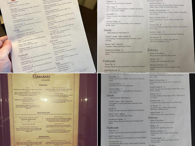 Elements Menu