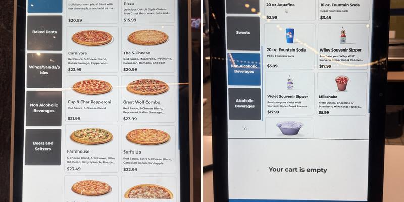 Buckets Burgers & more Menu