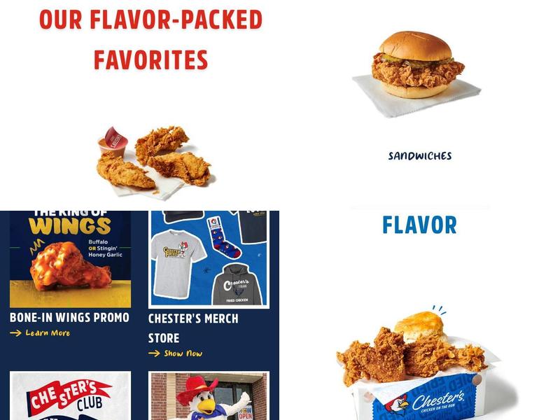 Chester’s Chicken Menu
