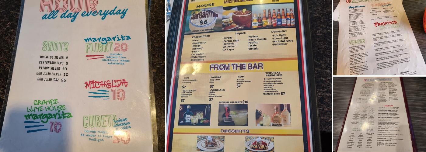 LA CASITA OLVERA Menu